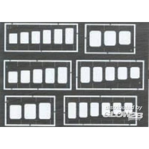 Eduard Gravierschablone Quadrate & Rechtecke