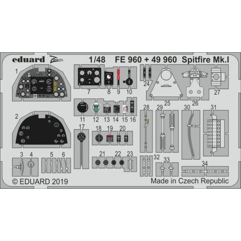 Eduard Zoom FE960 Spitfire Mk.I (1:48, für Tamiya)