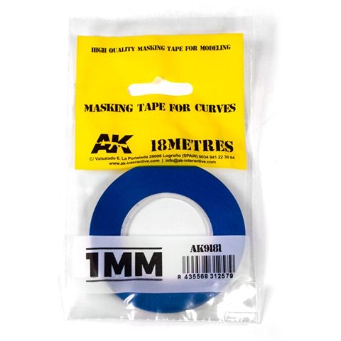 AK Interactive Masking Tape für Kurven 1 mm