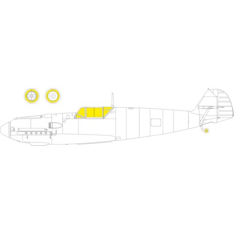 Eduard Masken EX1141 TFace Bf 109E-4/7 (1:48, für Tamiya)